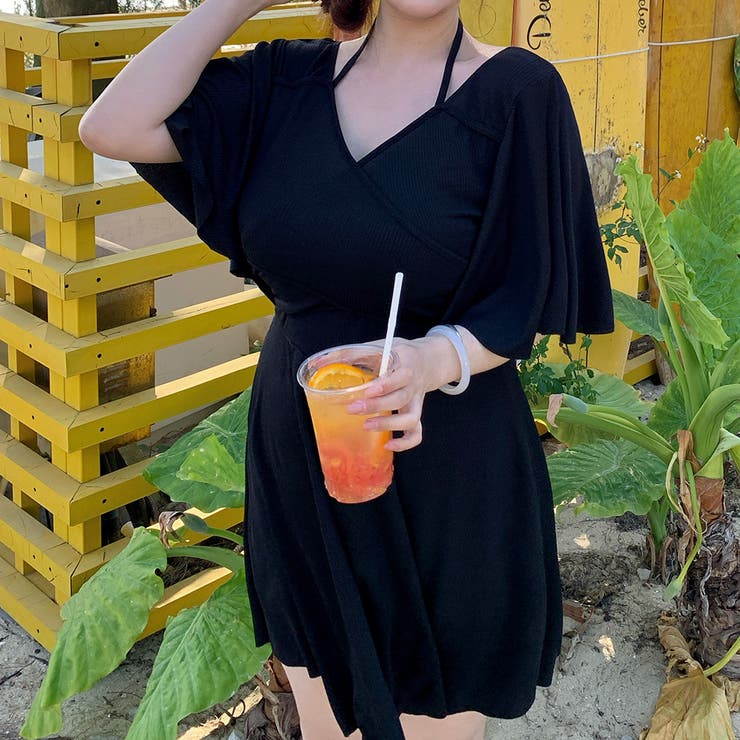 ブラック | 水着 ワンピース 体型カバー | teddyshop