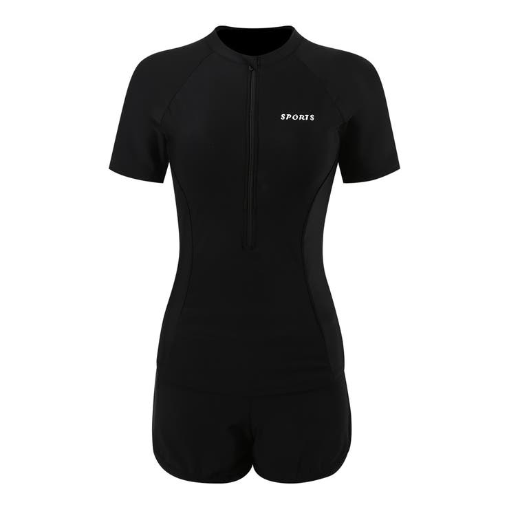 ブラック | フィットネス 水着 全2色 | teddyshop