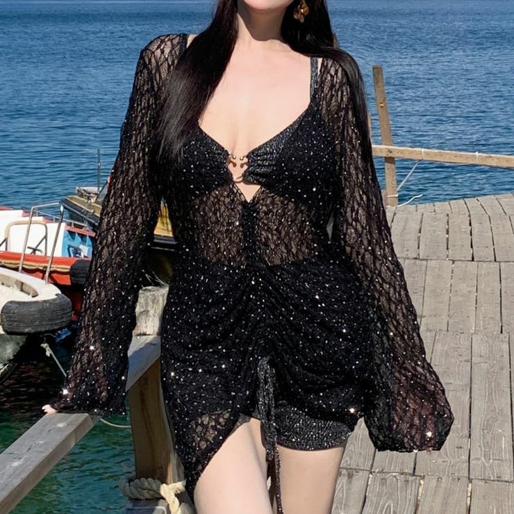 ブラック | ビキニ 水着 体型カバー | teddyshop