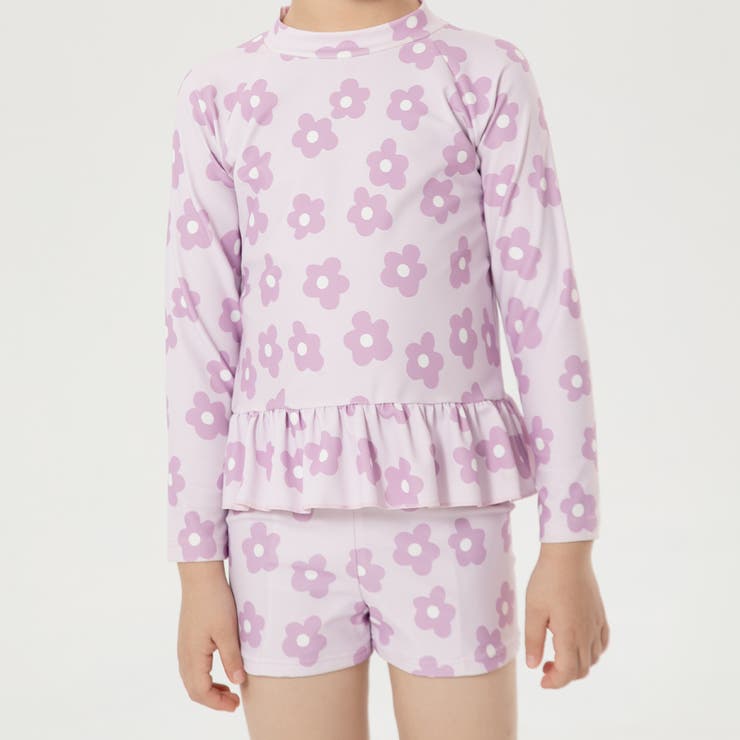 フラワー | 【紫外線カット率97 9％】キッズ 水着 | Kids Teddy