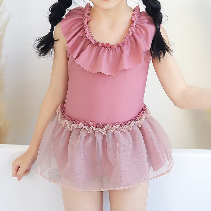 ピンク | キッズ 水着 女の子 | Kids Teddy