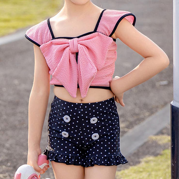 ピンク | キッズ 水着 ビキニ | Kids Teddy