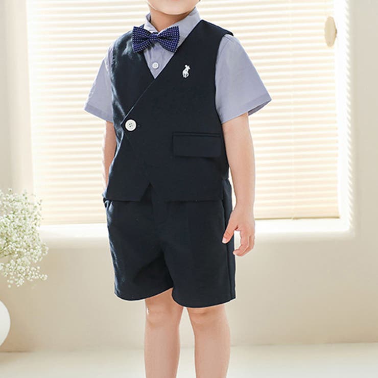 ブルー | キッズ スーツ 半袖 | Kids Teddy