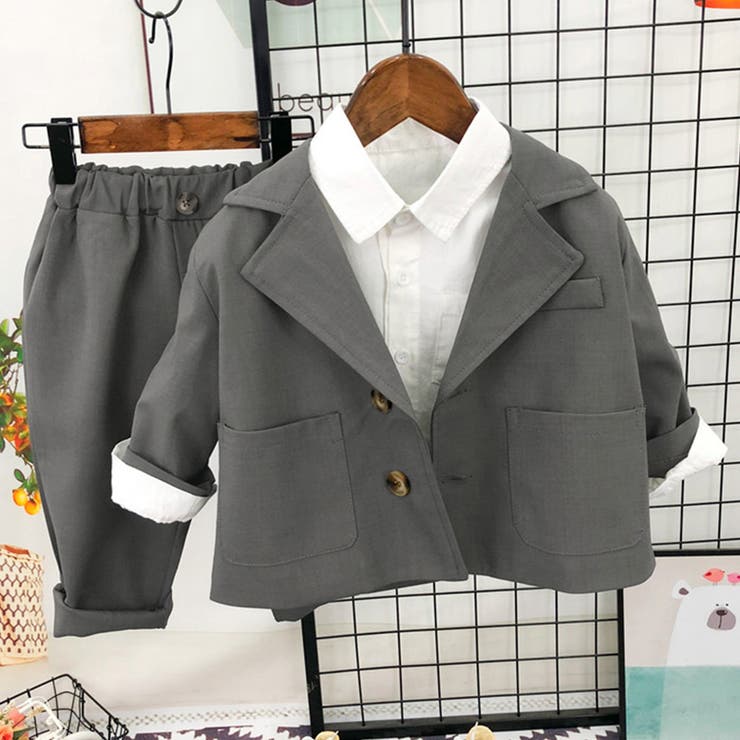 グレー | キッズ スーツ 男の子 | Kids Teddy