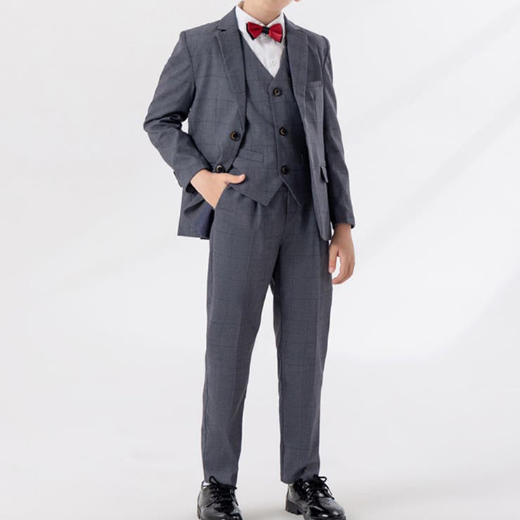 ダークグレー | キッズ スーツ 男の子 | Kids Teddy