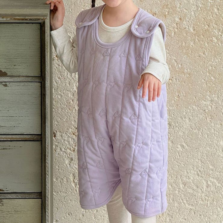 パープル | スリーパー キルティング 全4色 | Kids Teddy