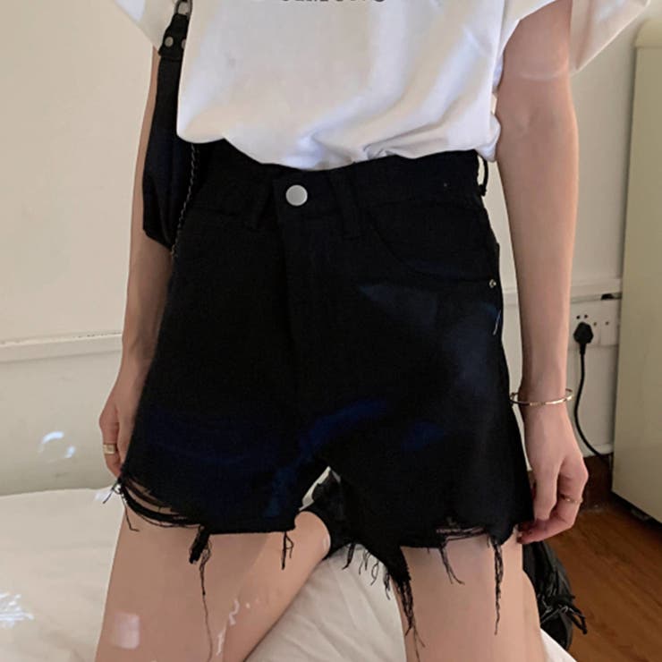 ブラック | ショートパンツ 夏 デニム | teddyshop