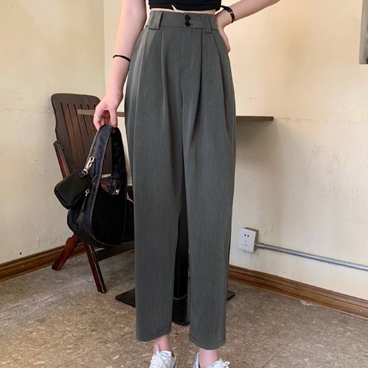 グレー | テーパードパンツ ストレートパンツ 秋冬 | teddyshop