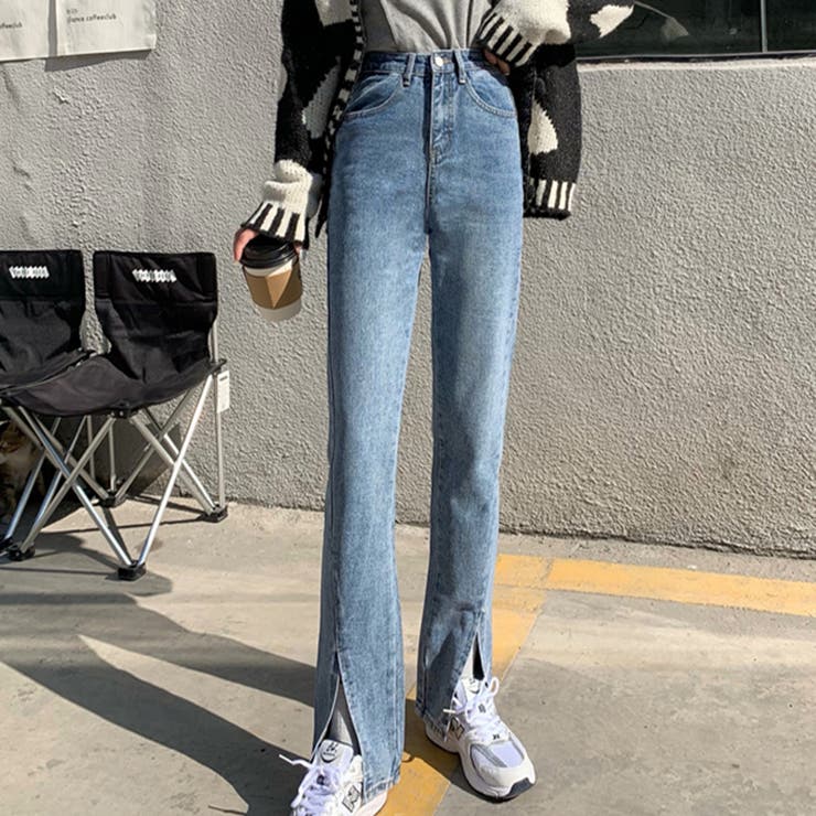 ブルー | デニムパンツ レディース 秋服 | teddyshop