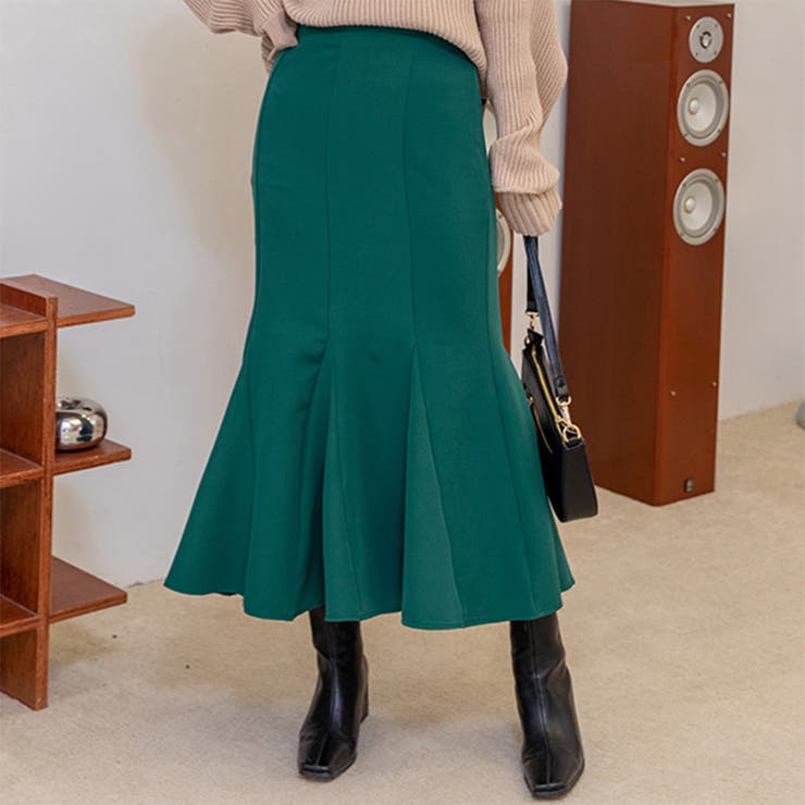 グリーン | マーメイド スカート ロング | teddyshop