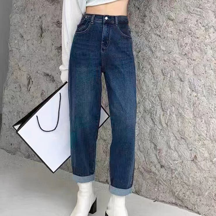 ブルー | デニムパンツ テーパード ストレート | teddyshop