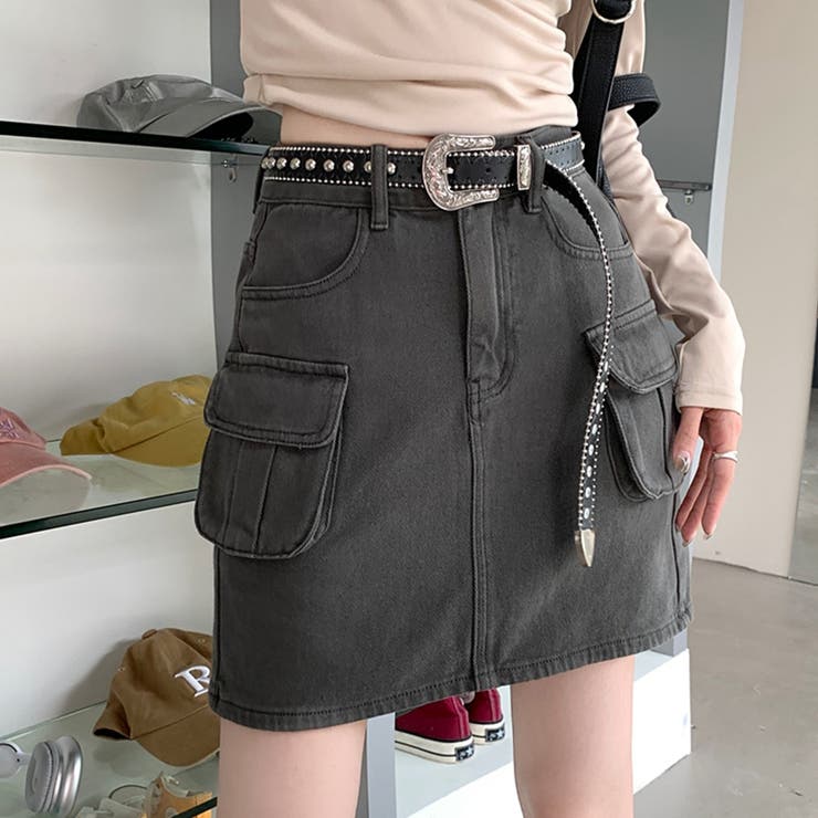 グレー | ミニスカート タイトスカート ミニ丈 | teddyshop