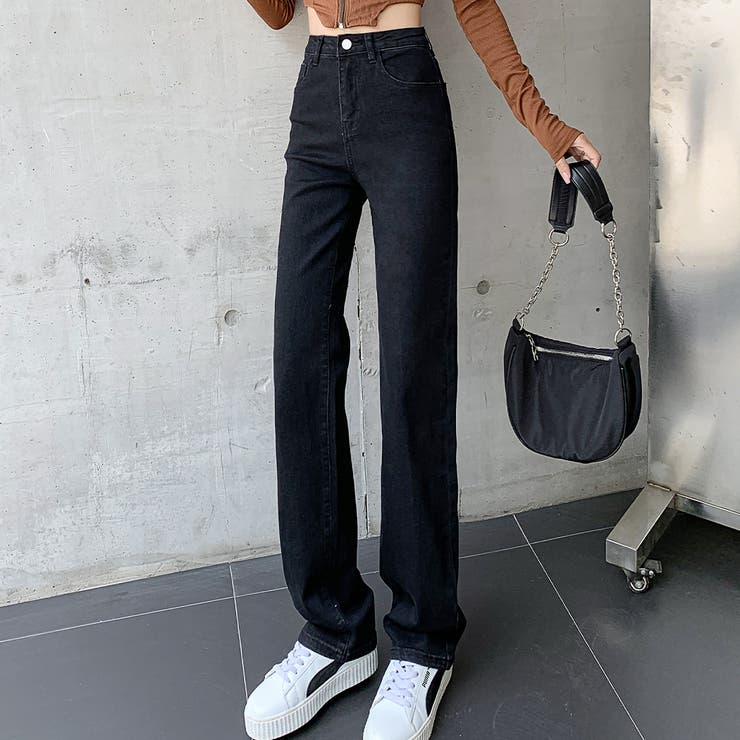 ブラック | 裏起毛 デニム 全4色 | teddyshop