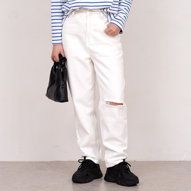 ホワイト | デニム パンツ ボトムス | teddyshop