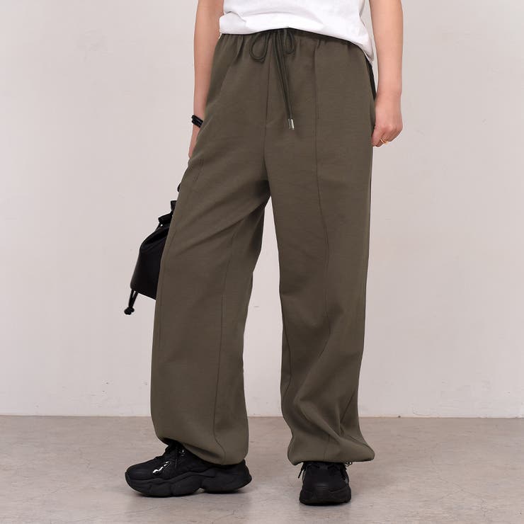 ダークブラウン | パラシュートパンツ イージーパンツ ワイド | teddyshop