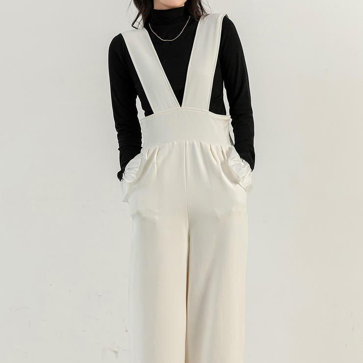 ホワイト | サロペット レディース 全3色 | teddyshop