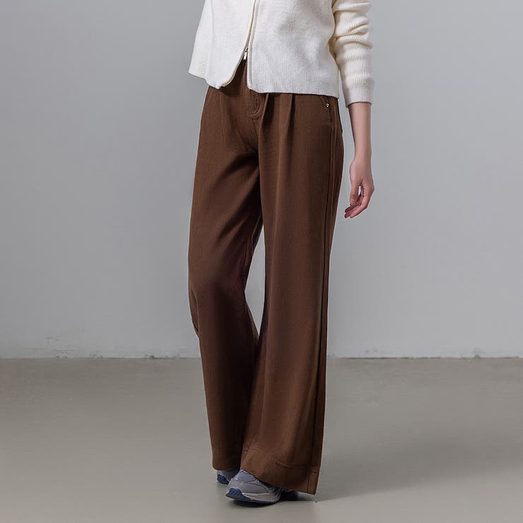 ブラウン | ワイドシルエット パンツ レディース | teddyshop