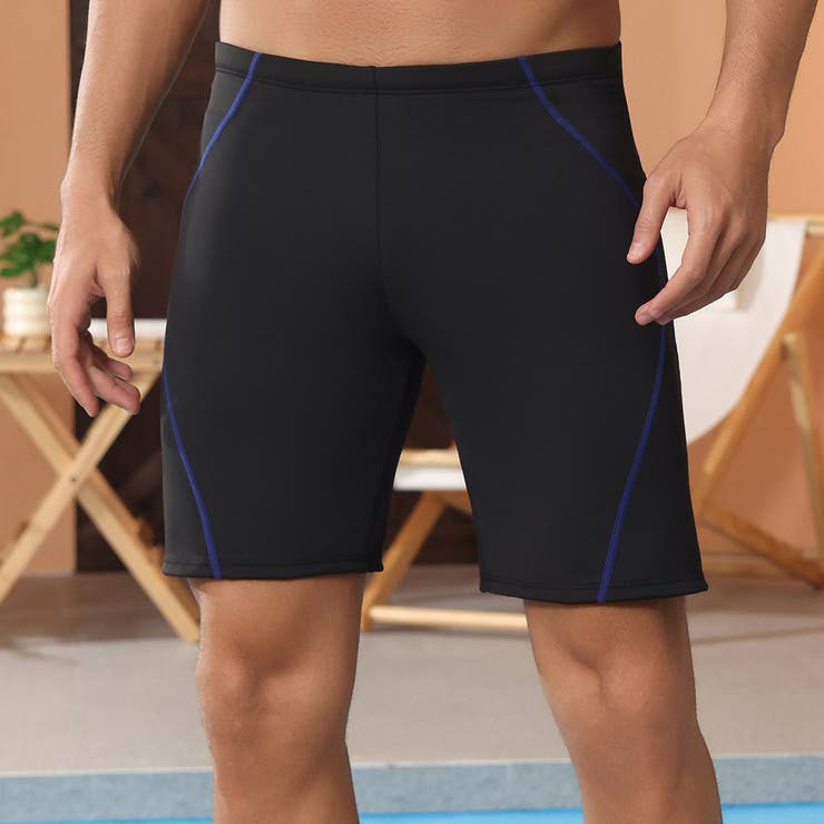 ブラック×ブルー | サーフパンツ メンズ 水着 | teddyshop