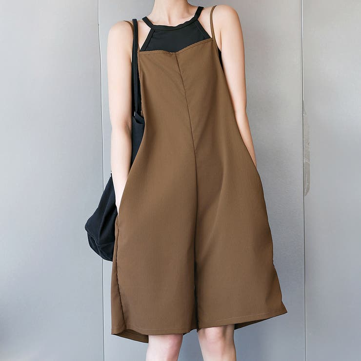 ブラウン | 【UVカット率99 4%】ラッシュガード サロペット | teddyshop