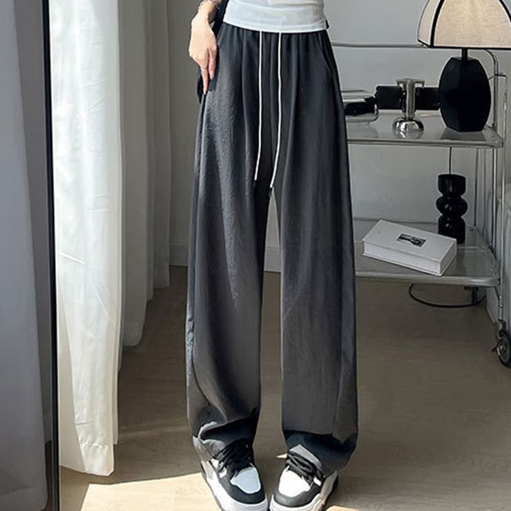 ダークグレー | UPF50+ UVカット率100% ワイドパンツ | teddyshop