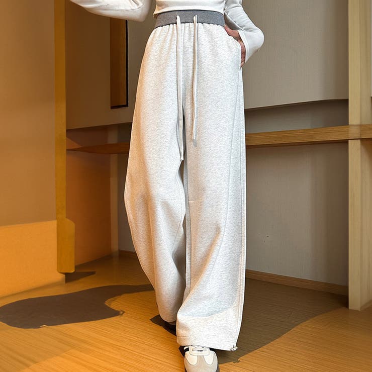 杢ホワイト | スウェットパンツ レディース 全3色 | teddyshop