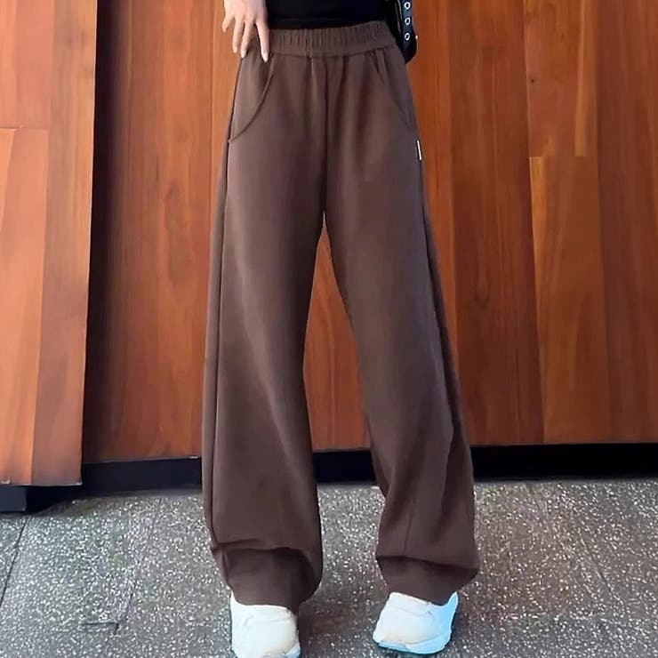 ブラウン | 裏起毛 パンツ 全4色 | teddyshop