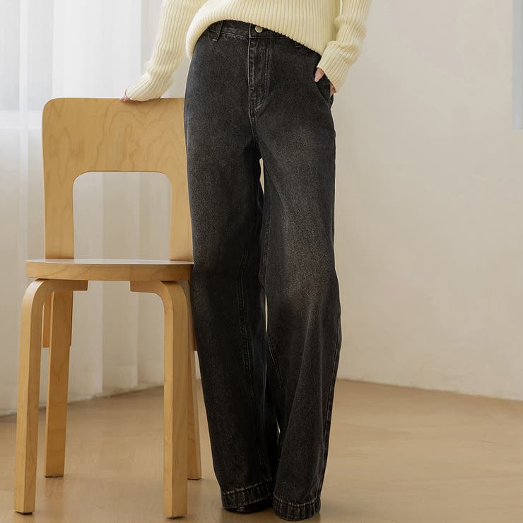 ブラック | デニム パンツ 全4色 | teddyshop