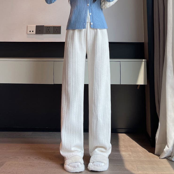 ホワイト | 裏起毛 パンツ 全3色 | teddyshop