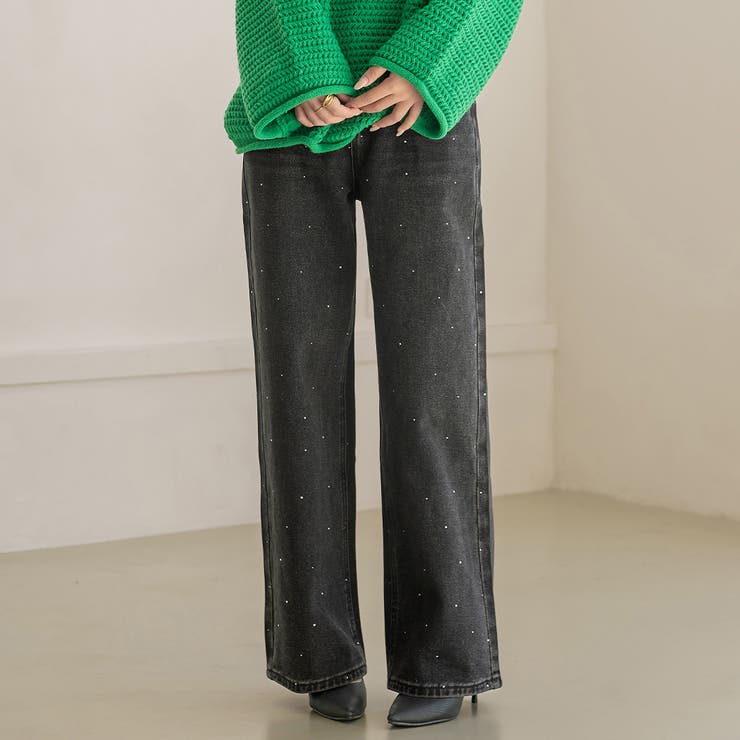 ブラック | デニム パンツ 全3色 | teddyshop