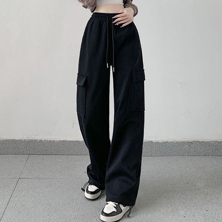 ブラック | スウェットパンツ レディース 全4色 | teddyshop