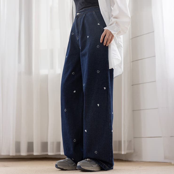 ネイビー | デニム パンツ 全2色 | teddyshop