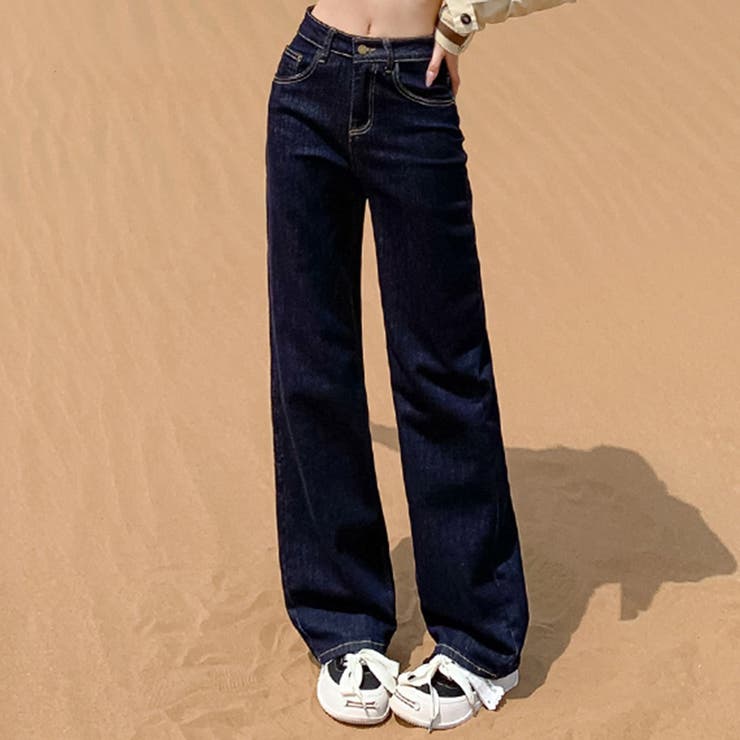 ネイビー | デニム パンツ 全2色 | teddyshop