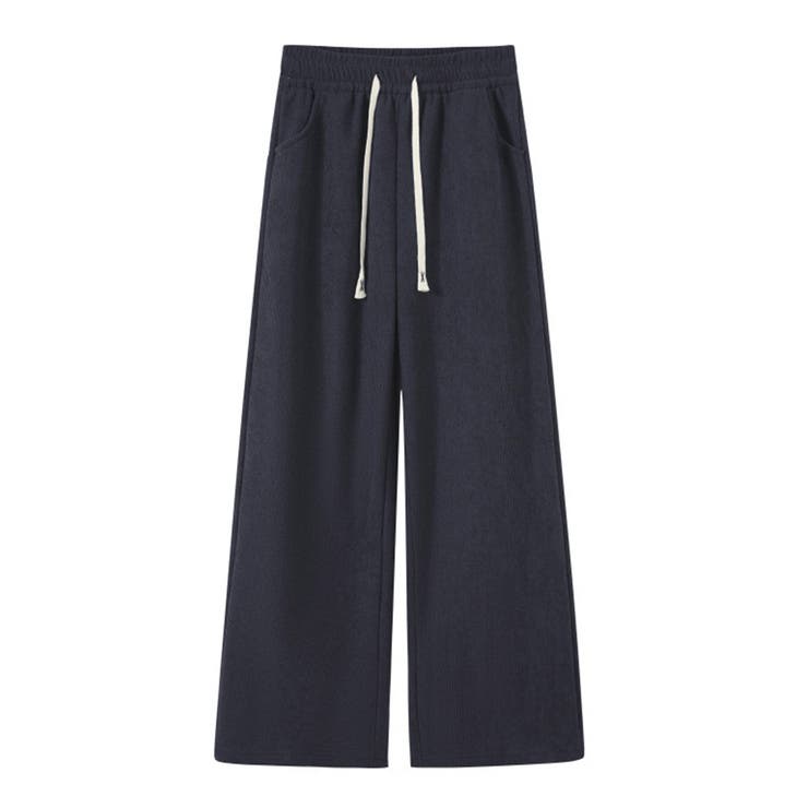 ダークグレー | 「表裏ともシーズンムード」裏起毛 パンツ ワイド | teddyshop