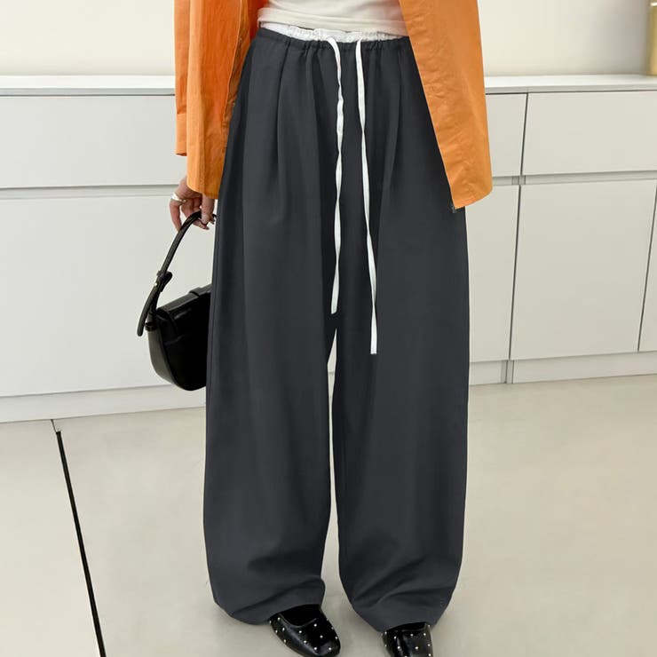 ダークグレー | ワイド パンツ 全5色 | teddyshop