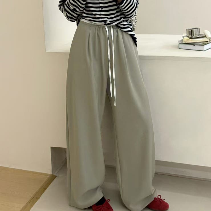ウォームグレー | ワイド パンツ 全5色 | teddyshop