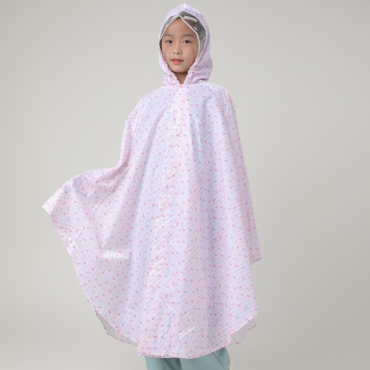 キャンディ×虹 | キッズ レインポンチョ レインコート | Kids Teddy