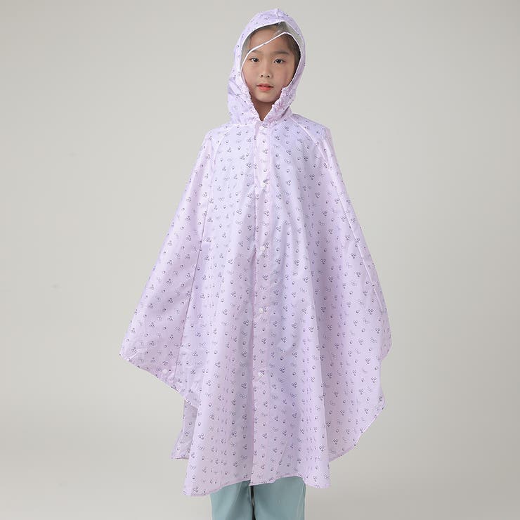 フルーツ×リボン | キッズ レインポンチョ レインコート | Kids Teddy