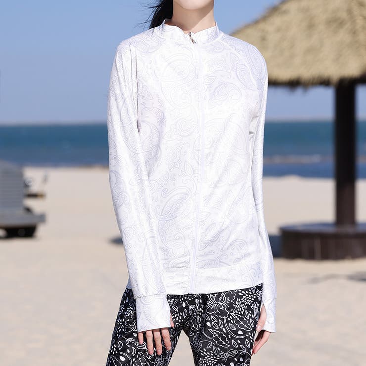 ペイズリー | 【紫外線カット率97 6％】ラッシュガード ライトアウター | teddyshop