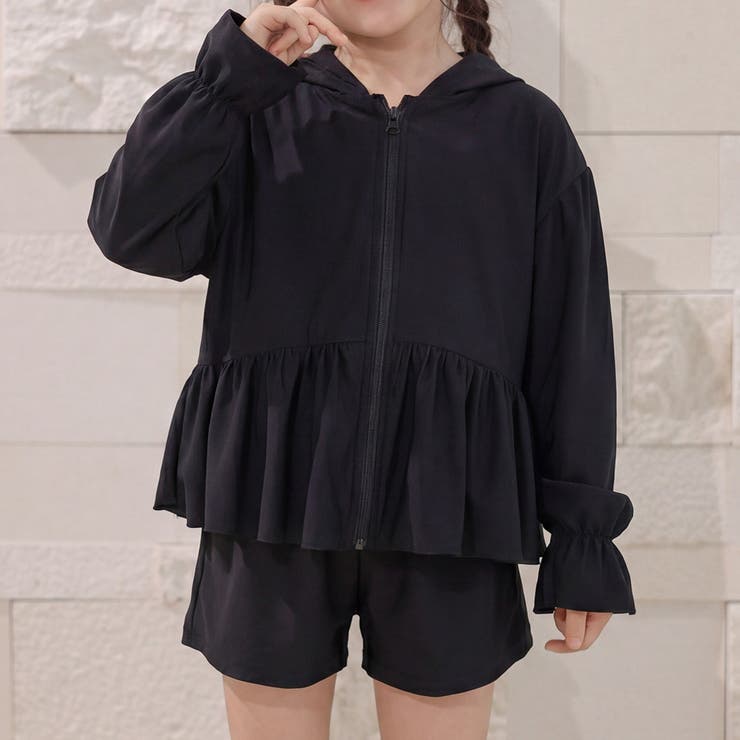 ブラック | ラッシュガード キッズ 全4色 | Kids Teddy