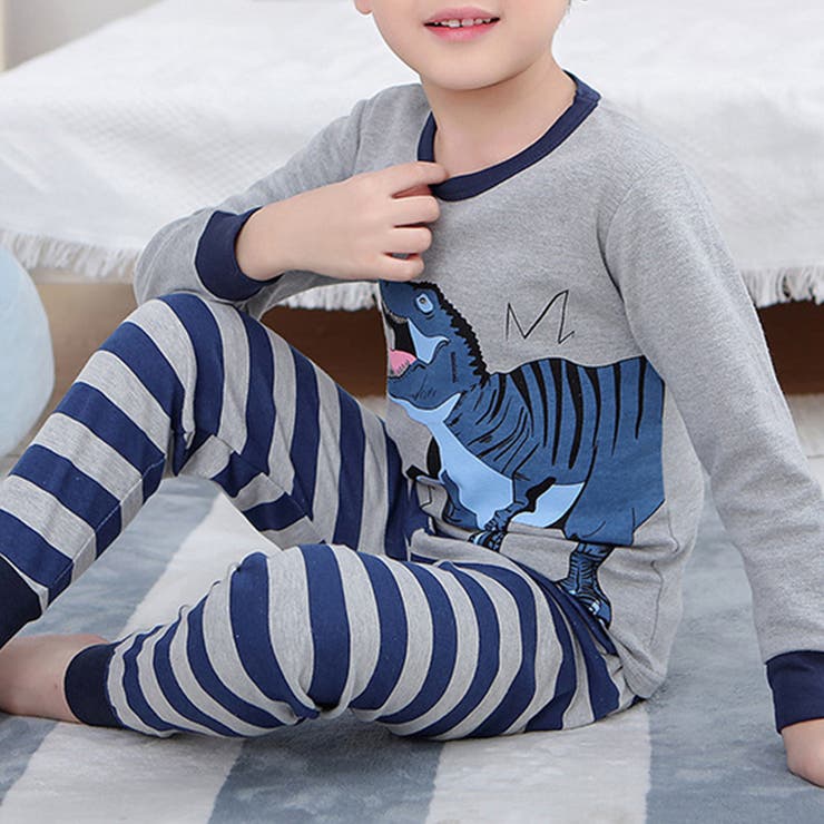 ダイナソーボーダー | キッズ ルームウェア 韓国子供服 | Kids Teddy