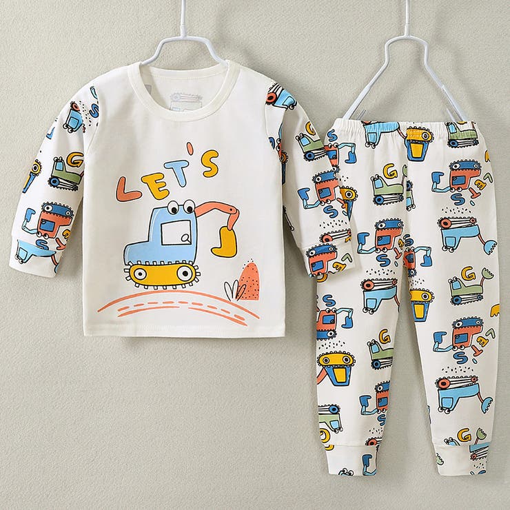 ショベルカー | キッズ パジャマ ルームウェア | Kids Teddy