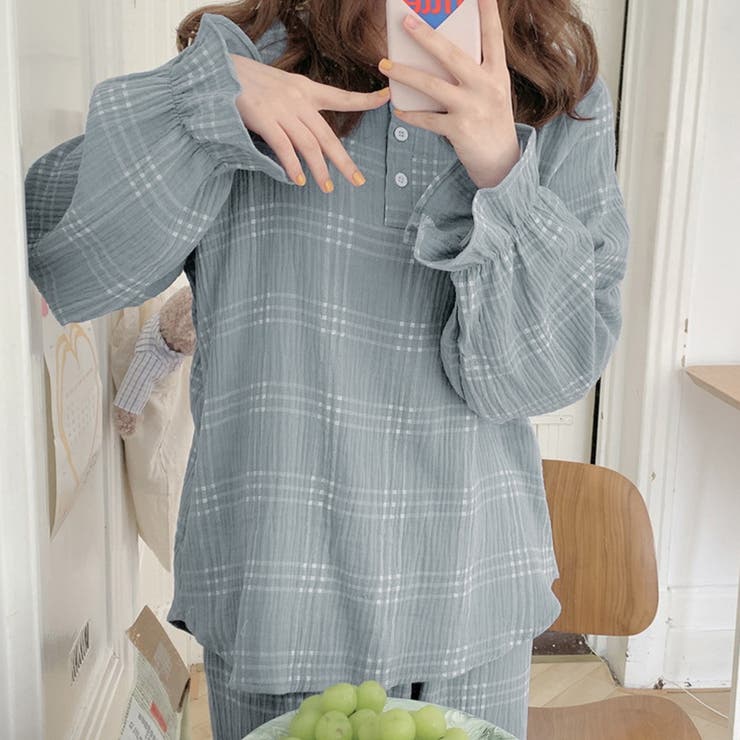 ライトブルー | レディース 長袖 ルームウェア | teddyshop