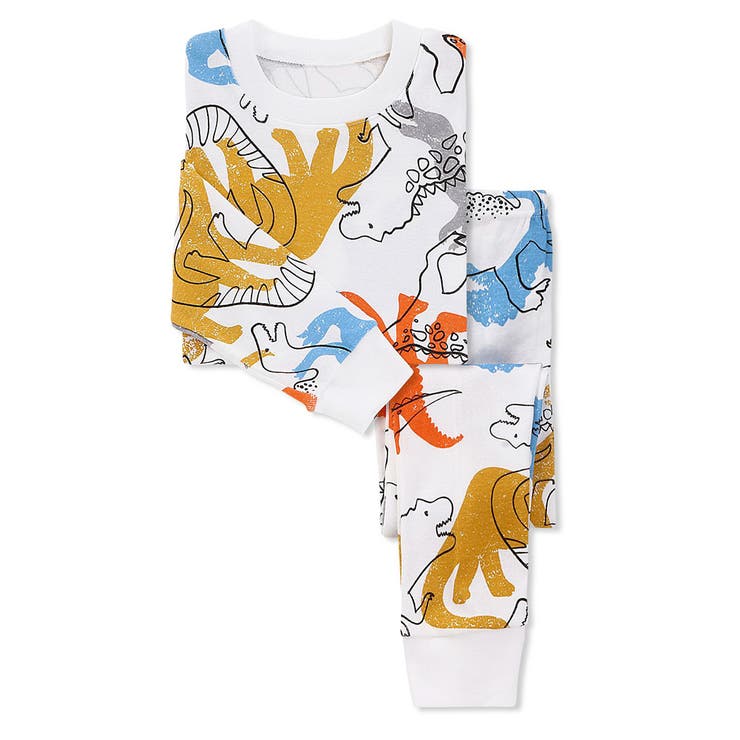 恐竜 | 長袖 ルームウェア セットアップ | Kids Teddy