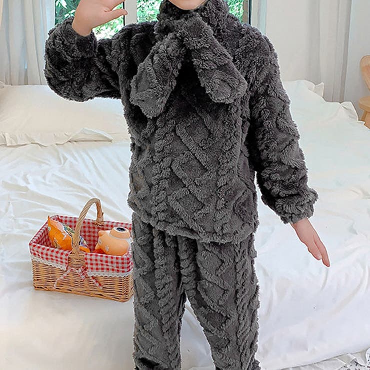 チャコール | パジャマ キッズ 女の子 | Kids Teddy