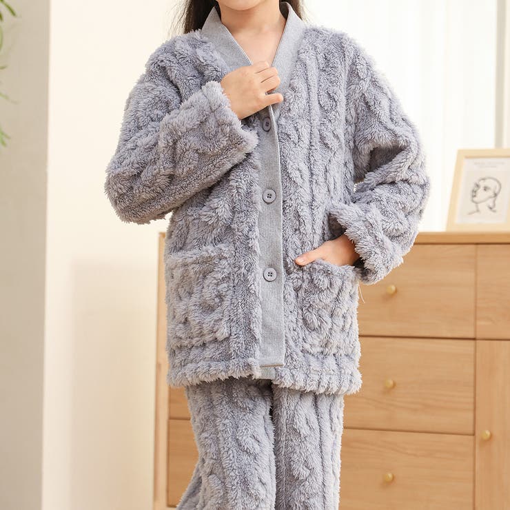 ブルーグレー | パジャマ キッズ 女の子 | Kids Teddy