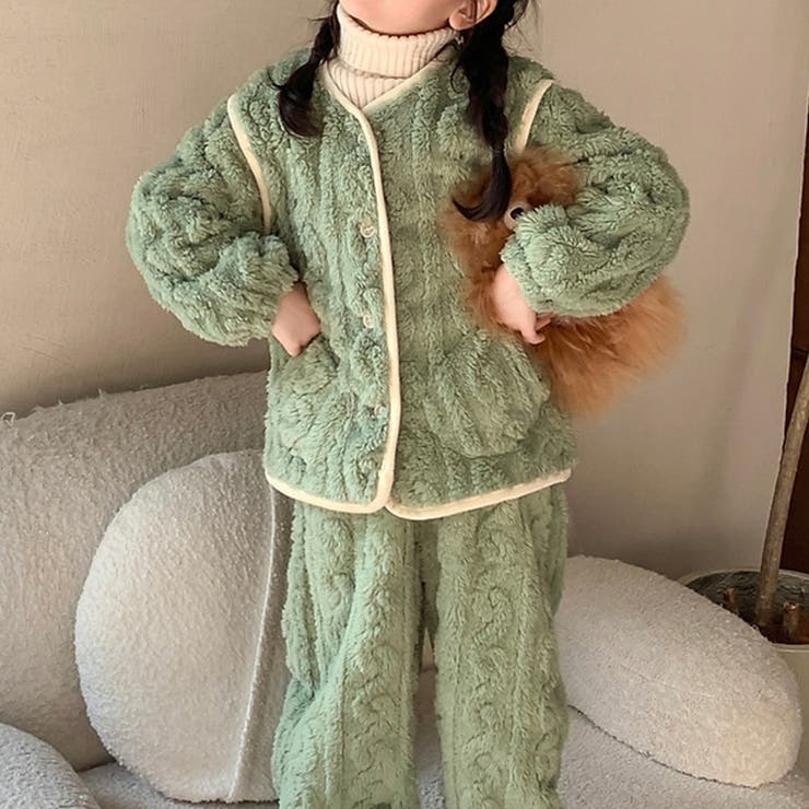 グリーン | キッズ パジャマ 女の子 | Kids Teddy