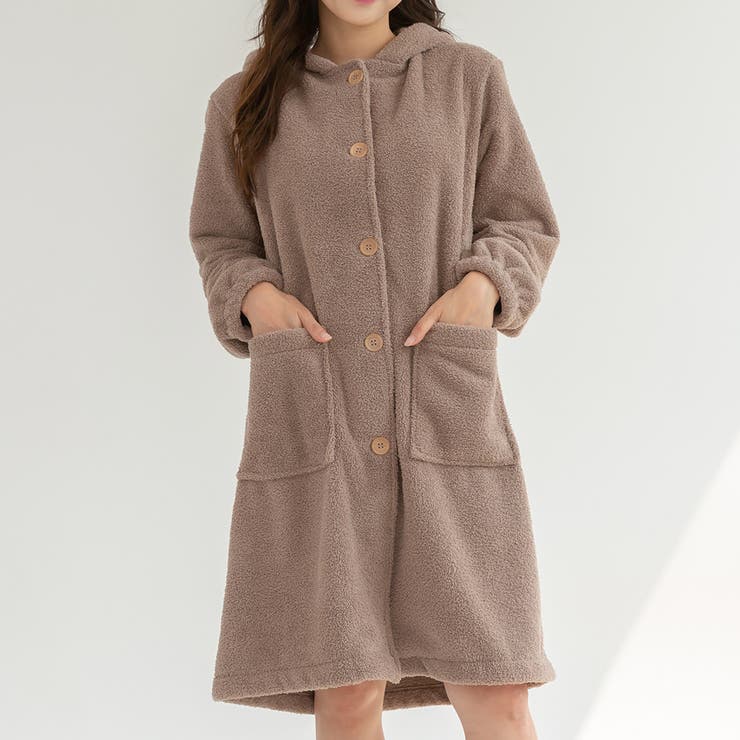 ブラウン | ルームウェア ワンピース レディース | teddyshop