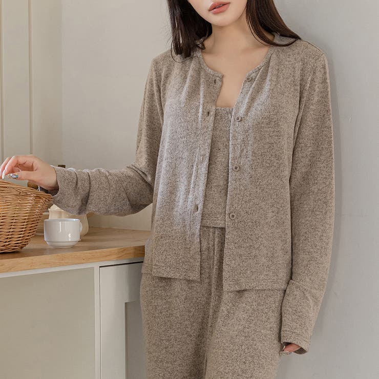 ブラウン | ルームウェア レディース 無地 | teddyshop