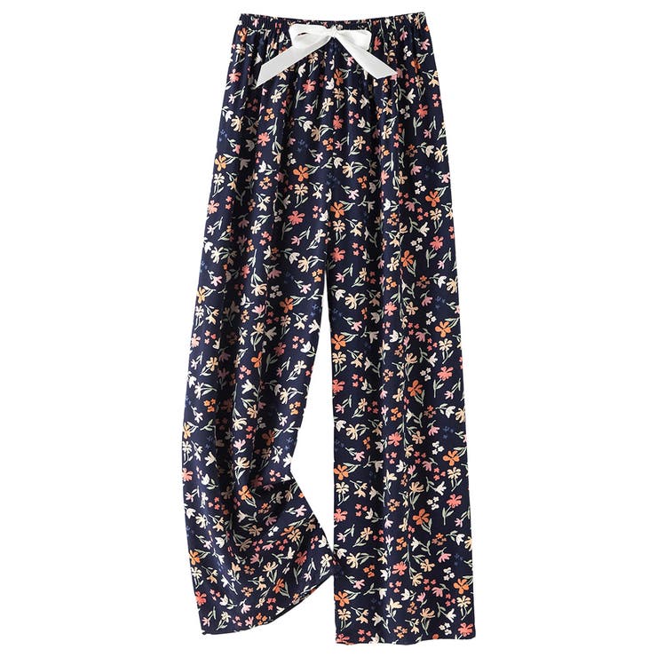 ネイビー×小花 | ルームウェア レディース 全19色 | teddyshop