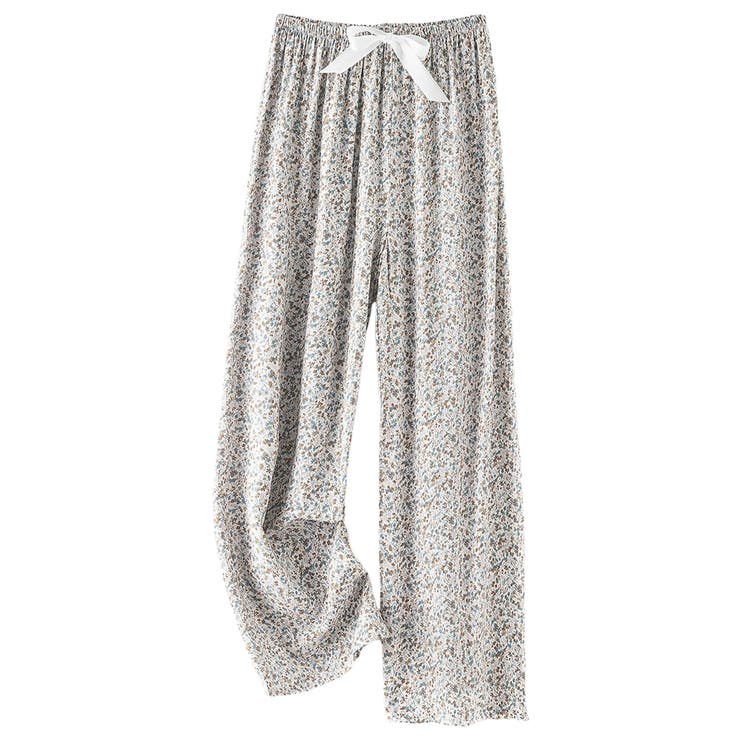 ホワイト×小花 | ルームウェア レディース 全19色 | teddyshop